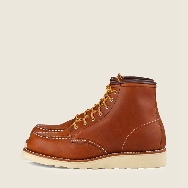 Bottes Red Wing Heritage - 6-Inch Classic Moc - Short Legacy Cuir - Marron - Femme 410APEIHR